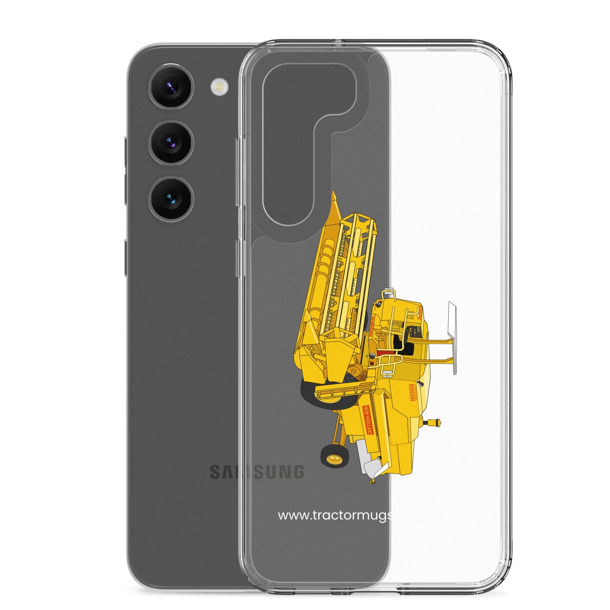 The Tractor Mugs Store Clayson 8060 Combine Harvester | Clear Case for Samsung® Quality Farmers Merch