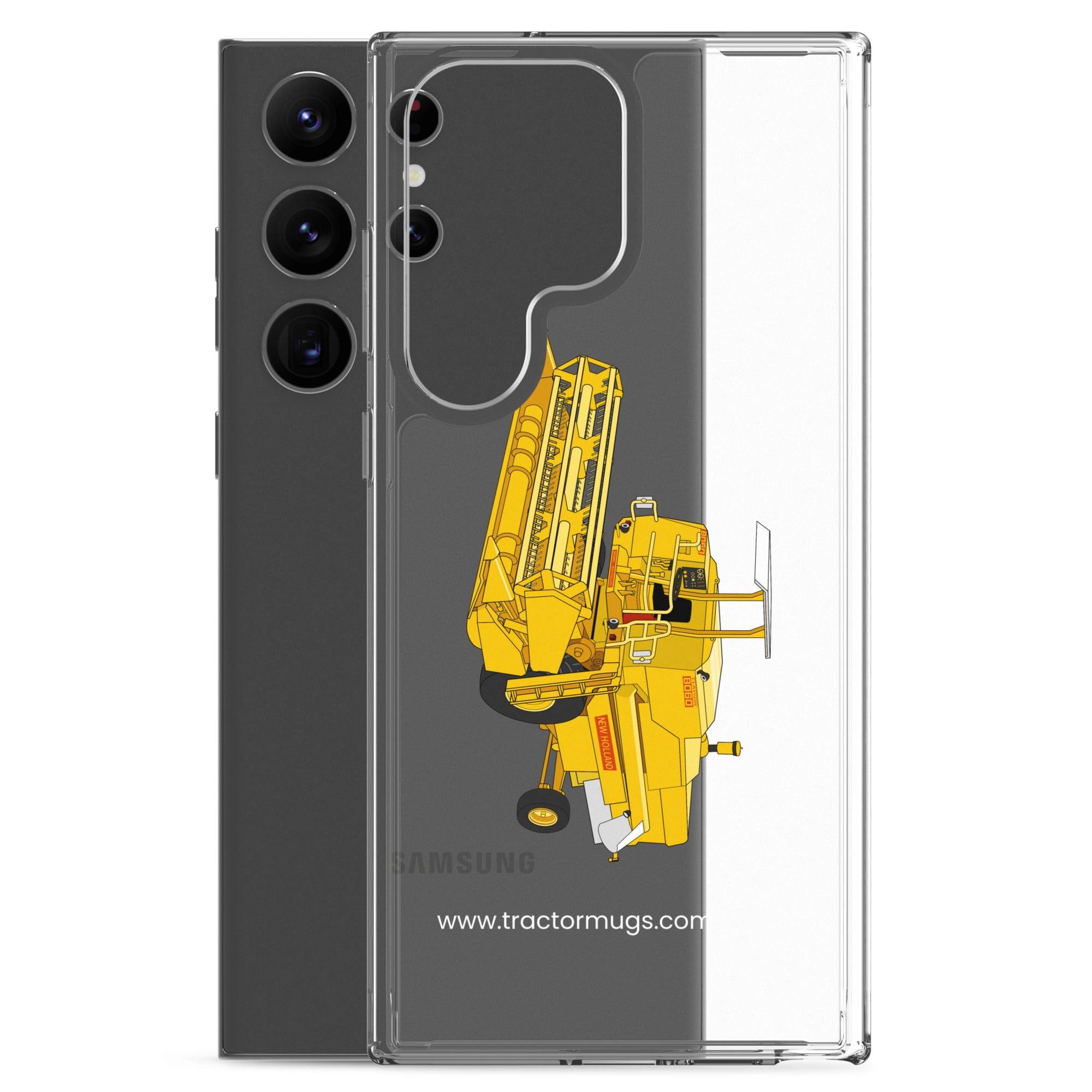The Tractor Mugs Store Clayson 8060 Combine Harvester | Clear Case for Samsung® Quality Farmers Merch