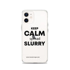 The Tractor Mugs Store Clear Case for iPhone® iPhone 12 KEEP CALM spread SLURRY | Clear Case for iPhone® Quality Farmers Merch