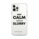 The Tractor Mugs Store Clear Case for iPhone® iPhone 12 Pro Max KEEP CALM spread SLURRY | Clear Case for iPhone® Quality Farmers Merch