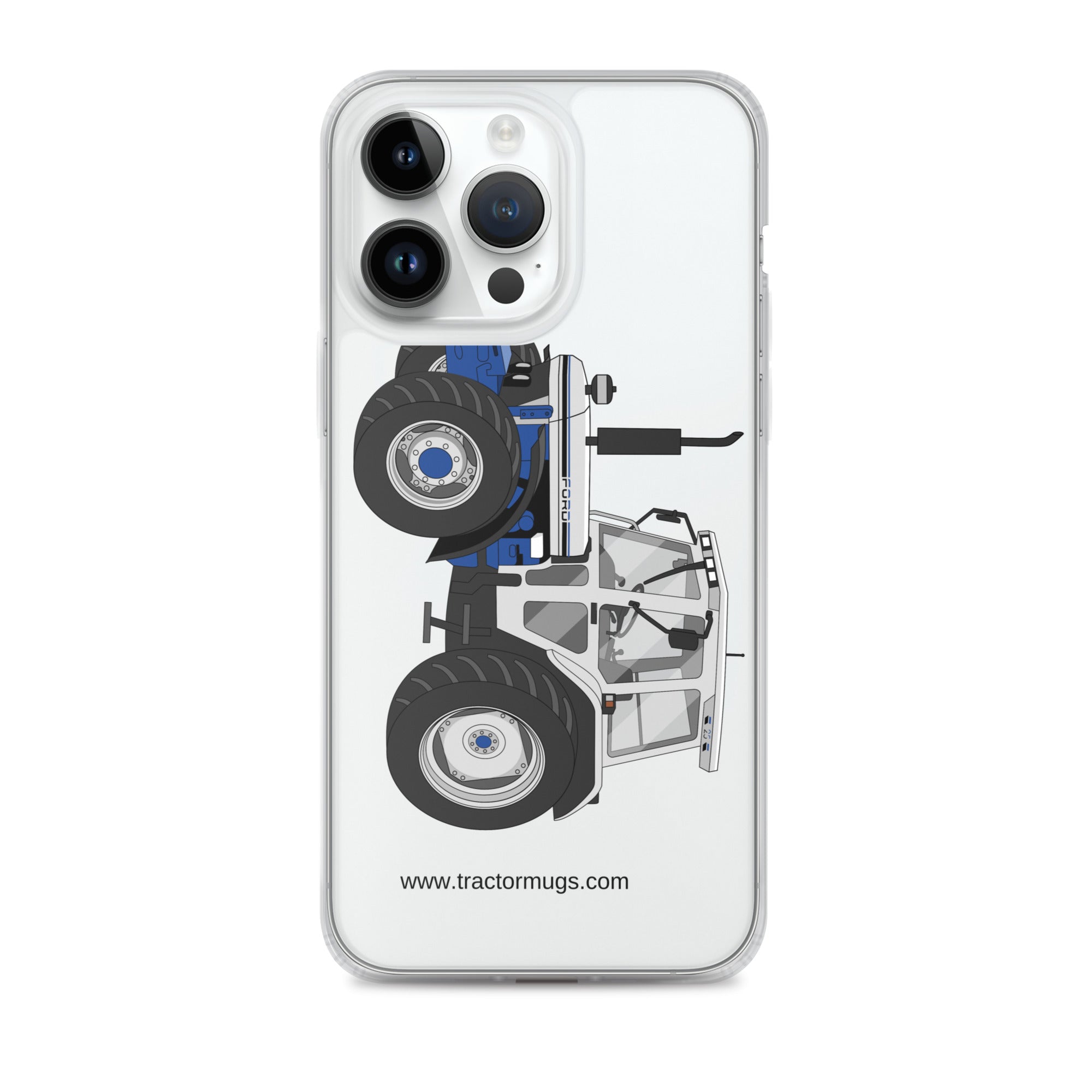 The Tractor Mugs Store Clear Case for iPhone® iPhone 14 Pro Max Jubilee Edition Silver Tractor | Clear Case for iPhone® Quality Farmers Merch