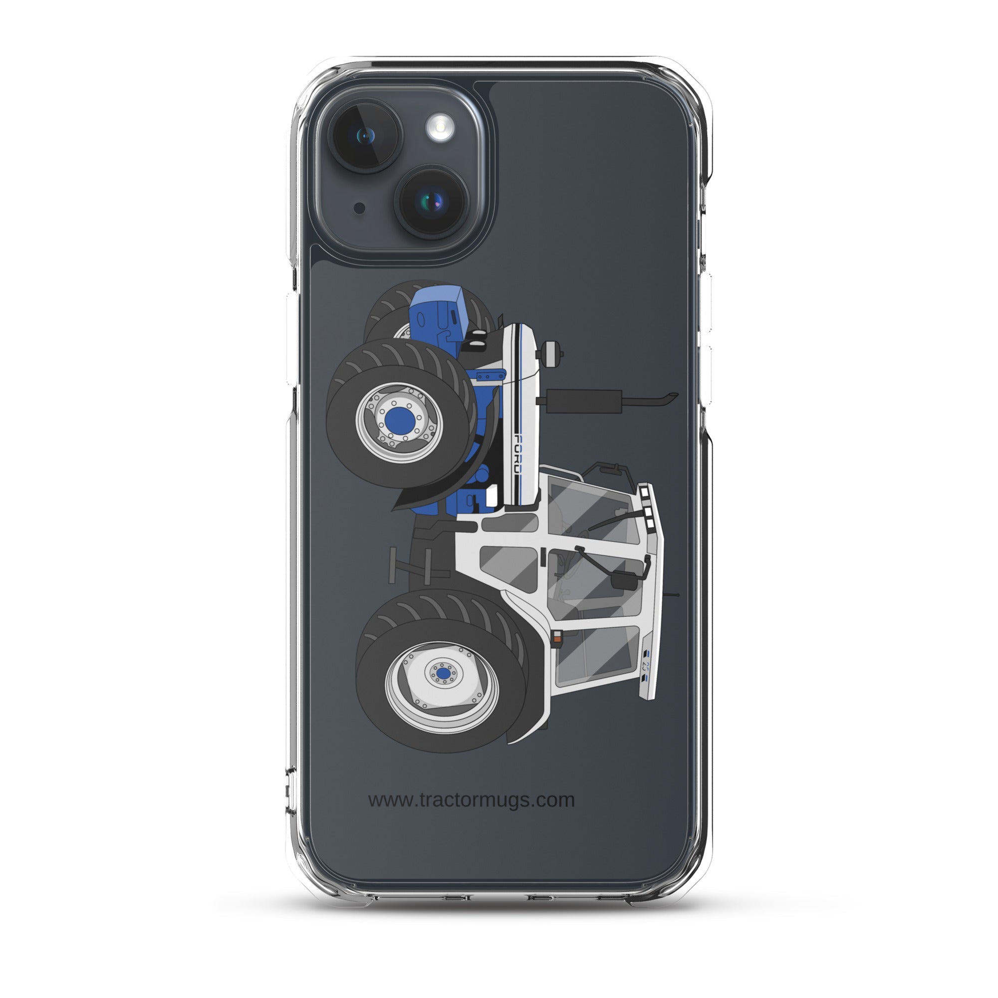 The Tractor Mugs Store Clear Case for iPhone® iPhone 15 Plus Jubilee Edition Silver Tractor | Clear Case for iPhone® Quality Farmers Merch