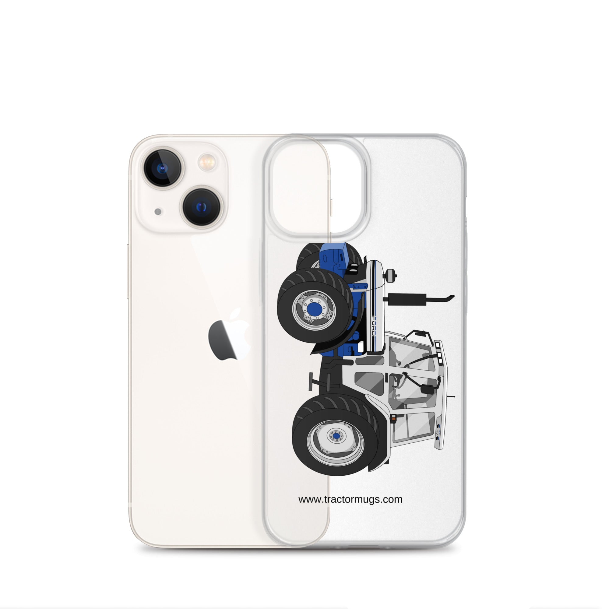 The Tractor Mugs Store Clear Case for iPhone® Jubilee Edition Silver Tractor | Clear Case for iPhone® Quality Farmers Merch