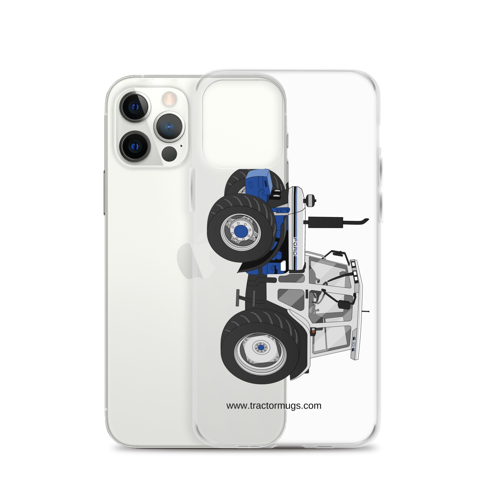 The Tractor Mugs Store Clear Case for iPhone® Jubilee Edition Silver Tractor | Clear Case for iPhone® Quality Farmers Merch