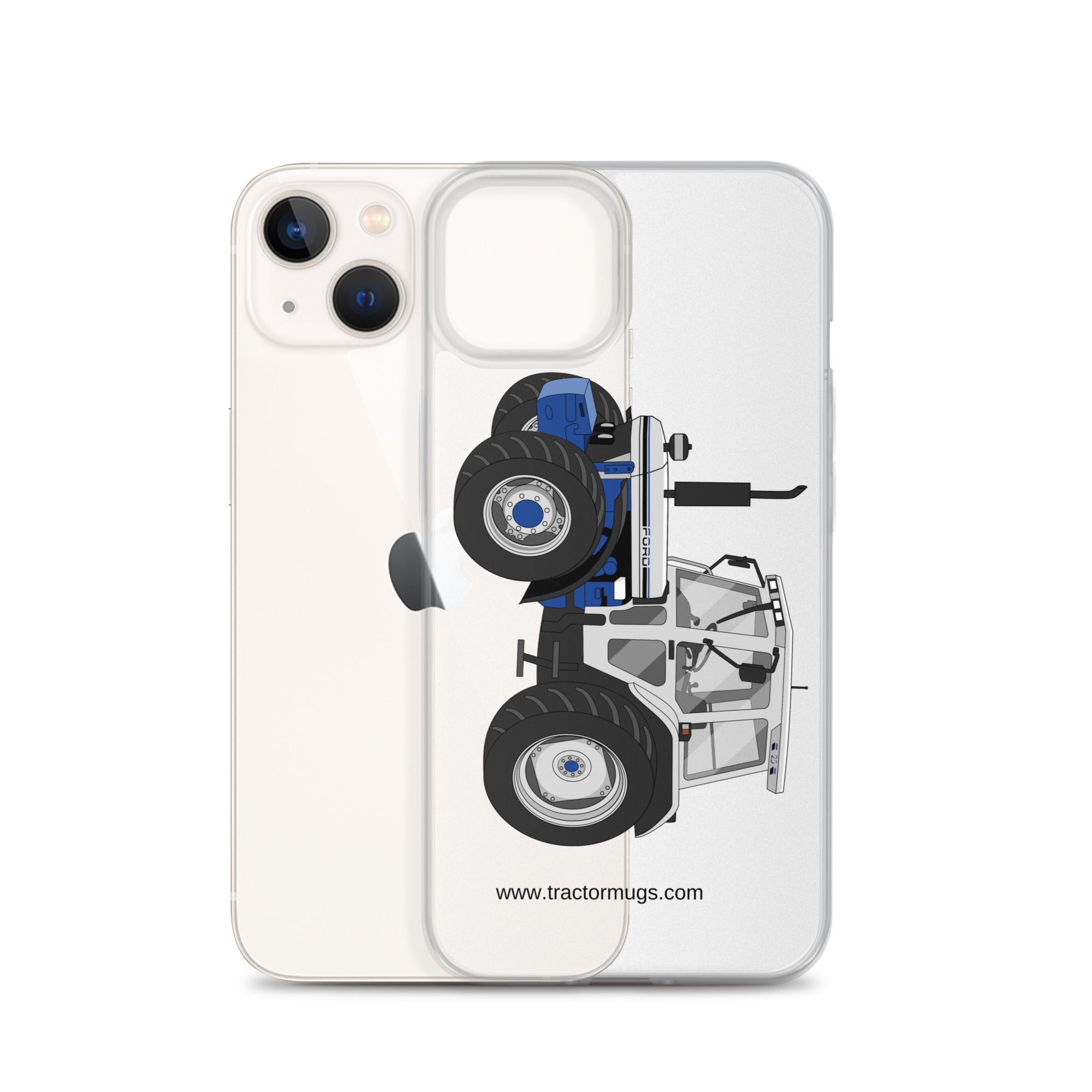 The Tractor Mugs Store Clear Case for iPhone® Jubilee Edition Silver Tractor | Clear Case for iPhone® Quality Farmers Merch