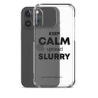 The Tractor Mugs Store Clear Case for iPhone® KEEP CALM spread SLURRY | Clear Case for iPhone® Quality Farmers Merch