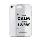 The Tractor Mugs Store Clear Case for iPhone® KEEP CALM spread SLURRY | Clear Case for iPhone® Quality Farmers Merch