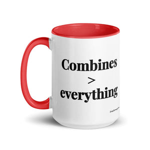 The Tractor Mugs Store Combines > Everything | 15 oz Mug with Color Inside Quality Farmers Merch