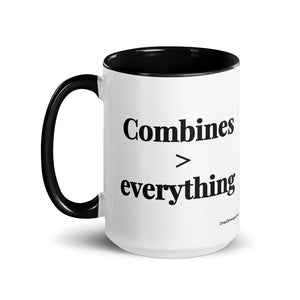 The Tractor Mugs Store Combines > Everything | 15 oz Mug with Color Inside Quality Farmers Merch