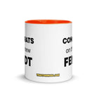 The Tractor Mugs Store Congrats On The New Fendt  | Mug with Color Inside Quality Farmers Merch