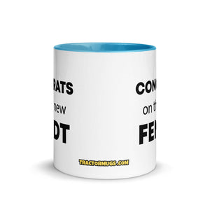 The Tractor Mugs Store Congrats On The New Fendt  | Mug with Color Inside Quality Farmers Merch