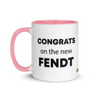 The Tractor Mugs Store Congrats On The New Fendt  | Mug with Color Inside Quality Farmers Merch