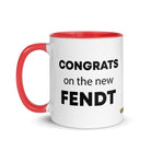 The Tractor Mugs Store Congrats On The New Fendt  | Mug with Color Inside Quality Farmers Merch