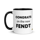 The Tractor Mugs Store Congrats On The New Fendt  | Mug with Color Inside Quality Farmers Merch