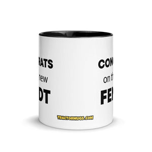 The Tractor Mugs Store Congrats On The New Fendt  | Mug with Color Inside Quality Farmers Merch