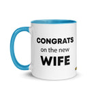 The Tractor Mugs Store Congrats On the New Wife  | Mug with Color Inside Quality Farmers Merch