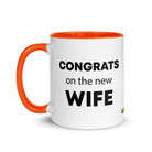 The Tractor Mugs Store Congrats On the New Wife  | Mug with Color Inside Quality Farmers Merch