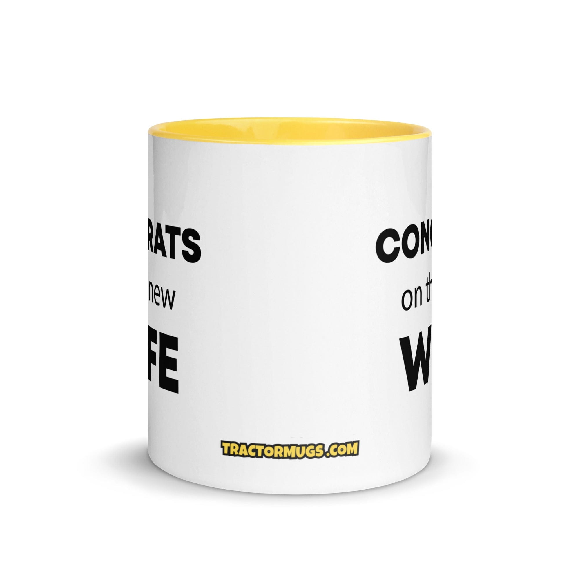 The Tractor Mugs Store Congrats On the New Wife  | Mug with Color Inside Quality Farmers Merch