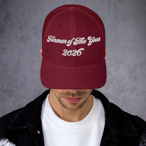 The Tractor Mugs Store Cranberry Farmer of The Year 2026 | Retro 70's Trucker Cap Quality Farmers Merch