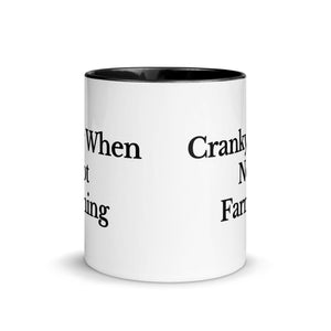 The Tractor Mugs Store CRANKY WHEN NOT FARMING | Mug with Color Inside Quality Farmers Merch