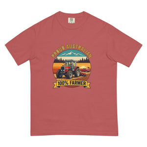 The Tractor Mugs Store Crimson Massey Ferguson 3075 PROUD AUSTRALIAN 100% FARMER Outdoor | Unisex Premium T-shirt Quality Farmers Merch