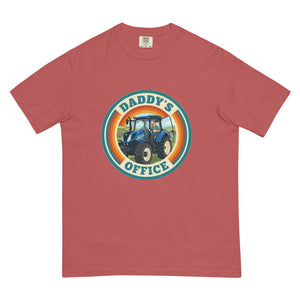 The Tractor Mugs Store Crimson New Holland T7.210 DADDY'S OFFICE Retro | Unisex Premium T-shirt Quality Farmers Merch