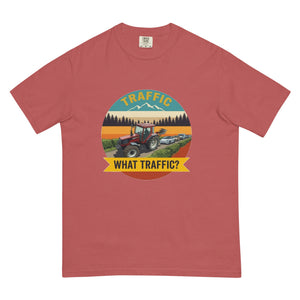 The Tractor Mugs Store Crimson / S FIATAGRI F140 TRAFFIC WHAT TRAFFIC? Outdoor | Unisex Premium T-shirt Quality Farmers Merch