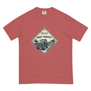 The Tractor Mugs Store Crimson / S John Deere 6930 TRAFFIC WHAT TRAFFIC? Heritage | Unisex Premium T-shirt Quality Farmers Merch
