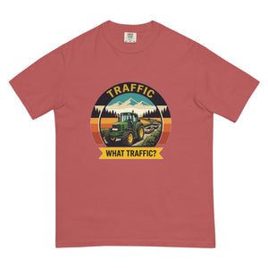 The Tractor Mugs Store Crimson / S John Deere 6930 TRAFFIC WHAT TRAFFIC? Outdoor | Unisex Premium T-shirt Quality Farmers Merch