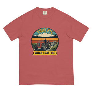 The Tractor Mugs Store Crimson / S Massey Ferguson 35X TRAFFIC WHAT TRAFFIC? Outdoor | Unisex Premium T-shirt Quality Farmers Merch
