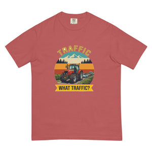 The Tractor Mugs Store Crimson / S Massey Ferguson 6480 TRAFFIC WHAT TRAFFIC? Outdoor | Unisex Premium T-shirt Quality Farmers Merch