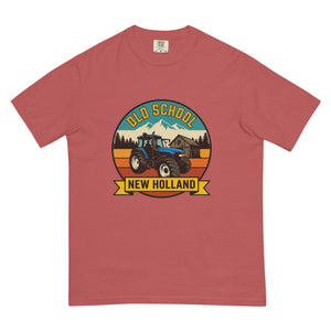 The Tractor Mugs Store Crimson / S New Holland TM 135 OLD SCHOOL NEW HOLLAND Outdoor | Unisex Premium T-shirt Quality Farmers Merch