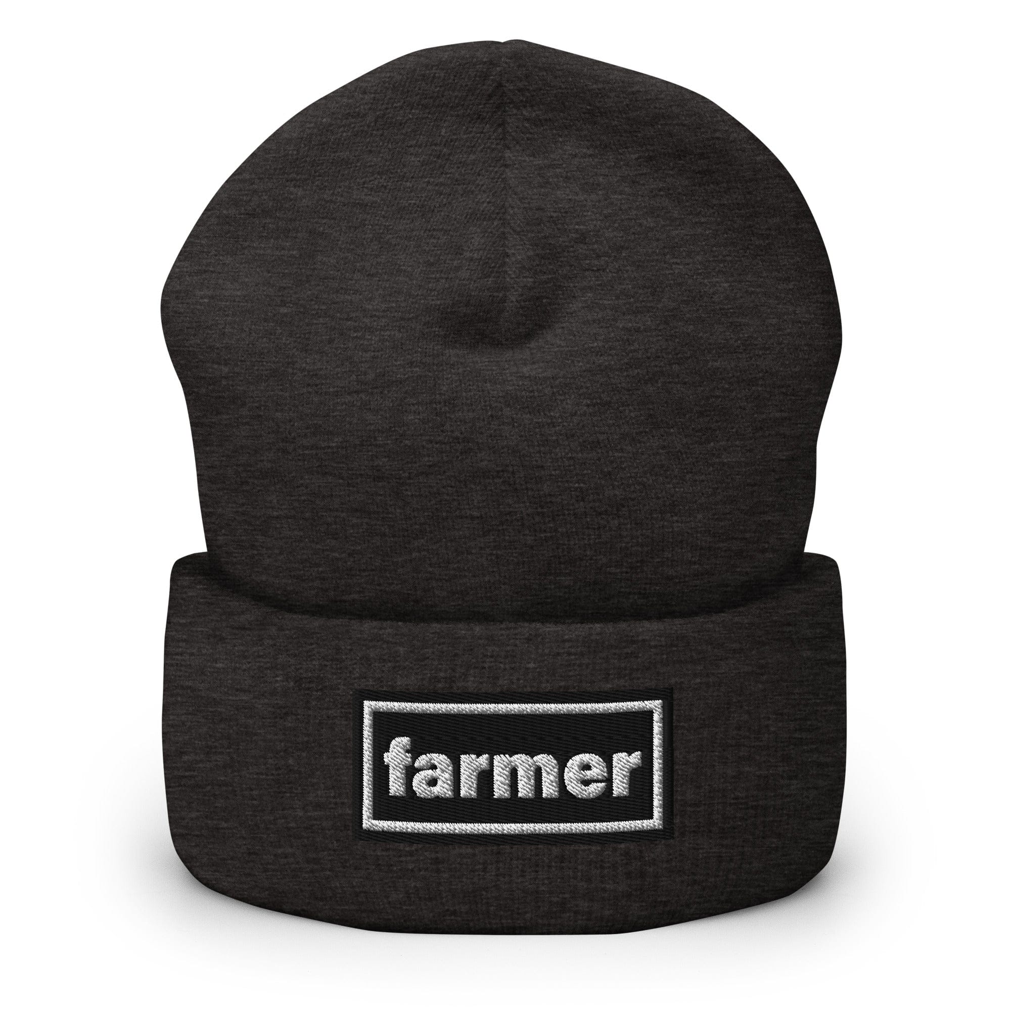 The Tractor Mugs Store Dark Grey OASIS Style 'farmer' | Cuffed Beanie Quality Farmers Merch