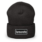 The Tractor Mugs Store Dark Grey OASIS Style 'Farmerette' | Cuffed Beanie Quality Farmers Merch
