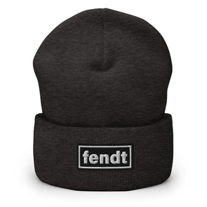 The Tractor Mugs Store Dark Grey OASIS Style 'Fendt' | Cuffed Beanie Quality Farmers Merch