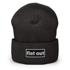 The Tractor Mugs Store Dark Grey OASIS Style 'Flat Out' | Cuffed Beanie Quality Farmers Merch