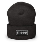 The Tractor Mugs Store Dark Grey OASIS Style 'Sheep' | Cuffed Beanie Quality Farmers Merch