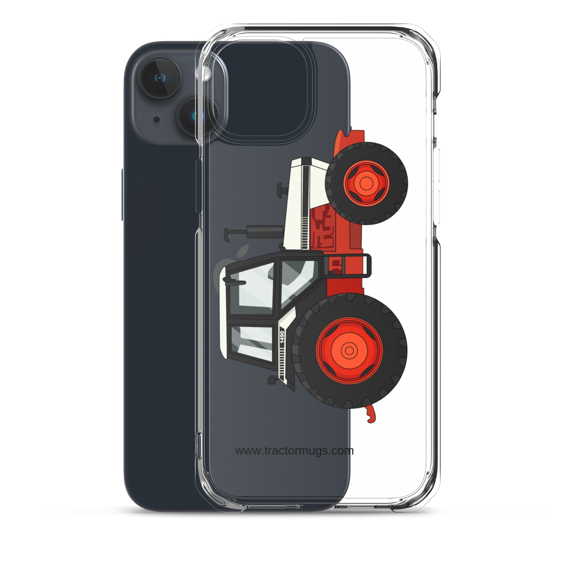 The Tractor Mugs Store David Brown 1490 4WD | Clear Case for iPhone® Quality Farmers Merch