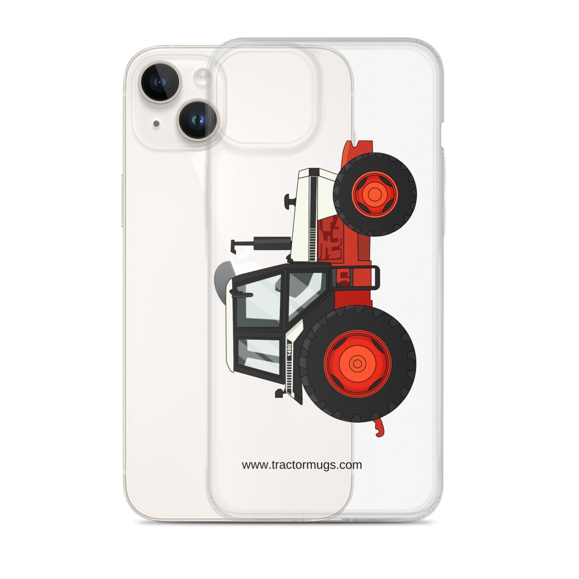 The Tractor Mugs Store David Brown 1490 4WD | Clear Case for iPhone® Quality Farmers Merch