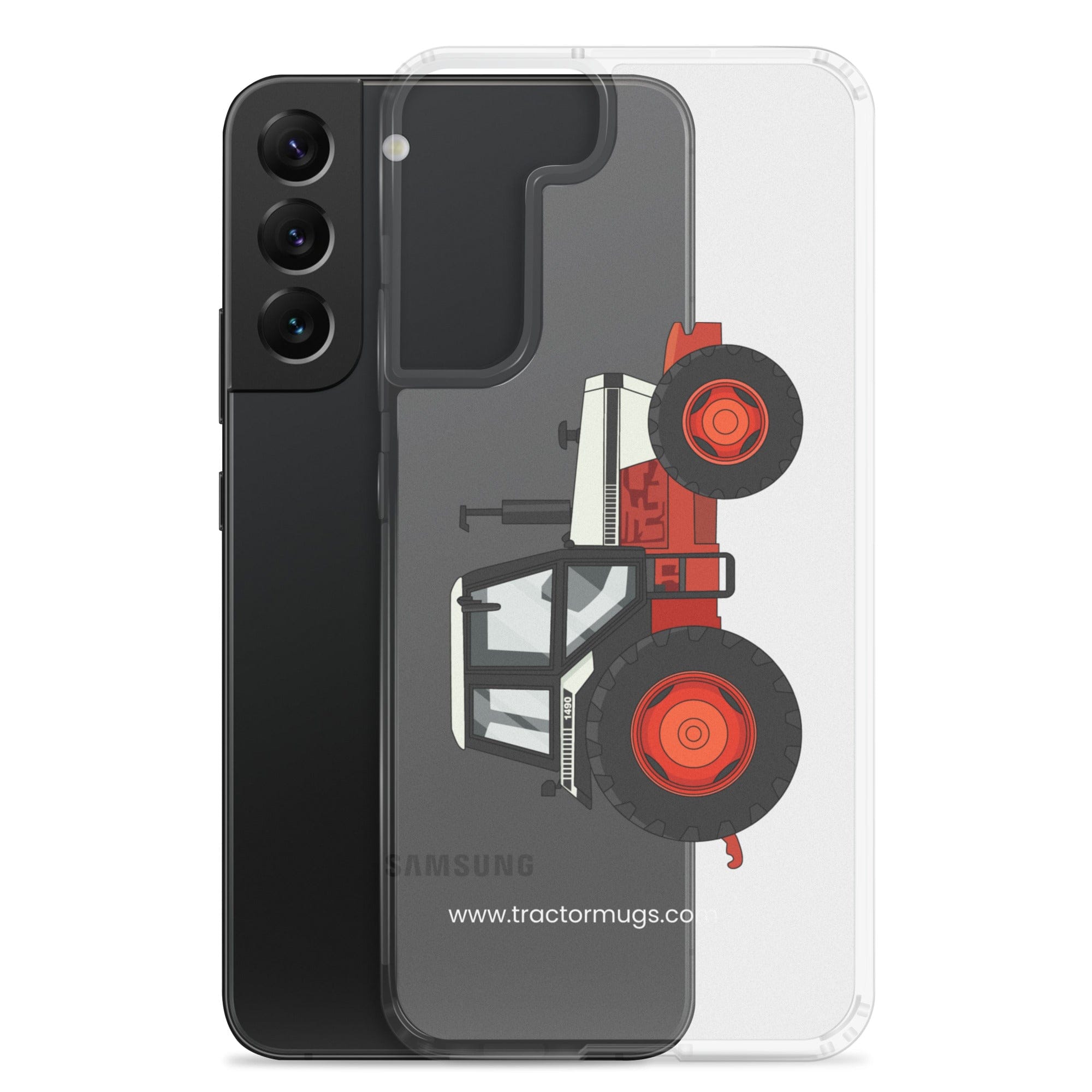 The Tractor Mugs Store David Brown 1490 4WD | Clear Case for Samsung® Quality Farmers Merch