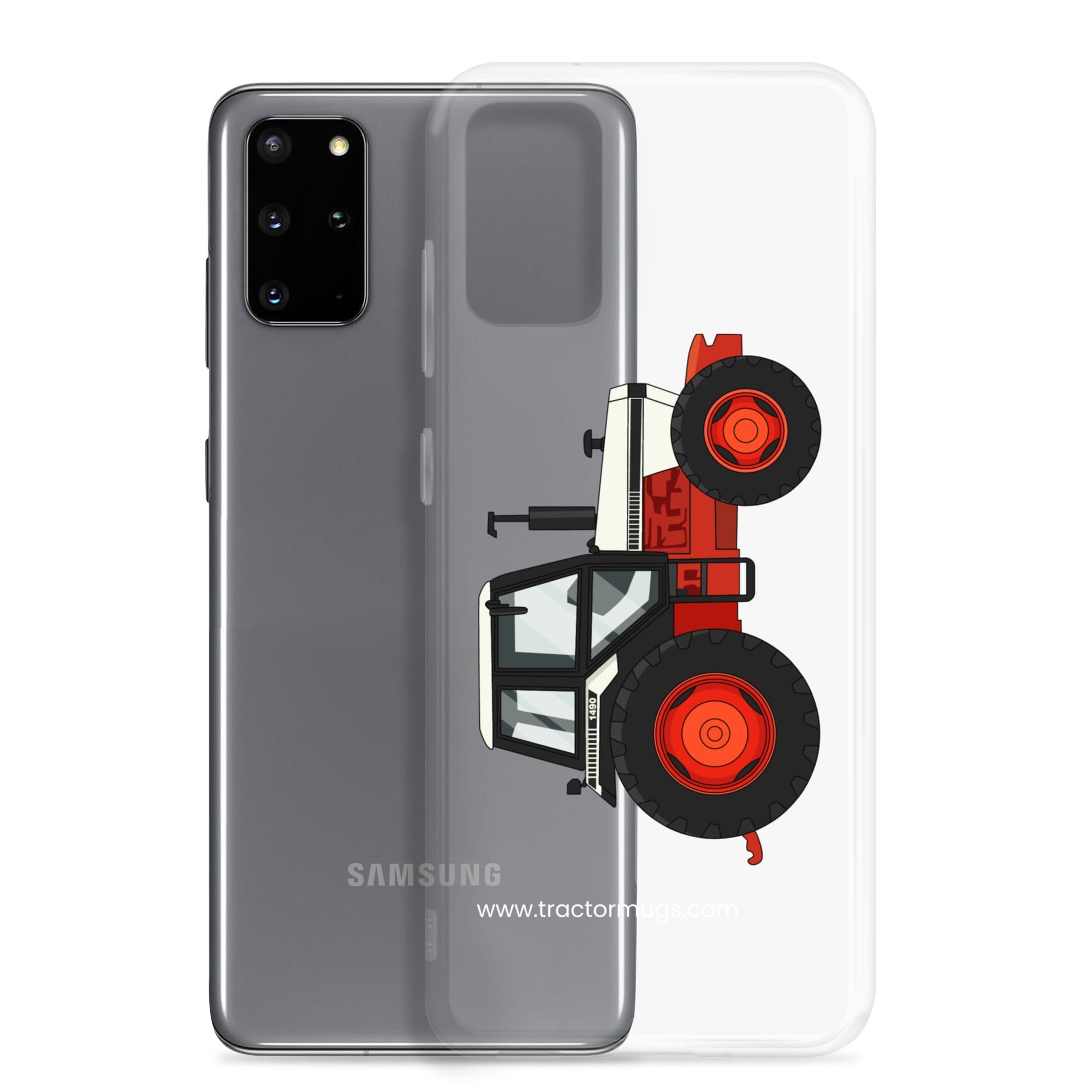 The Tractor Mugs Store David Brown 1490 4WD | Clear Case for Samsung® Quality Farmers Merch