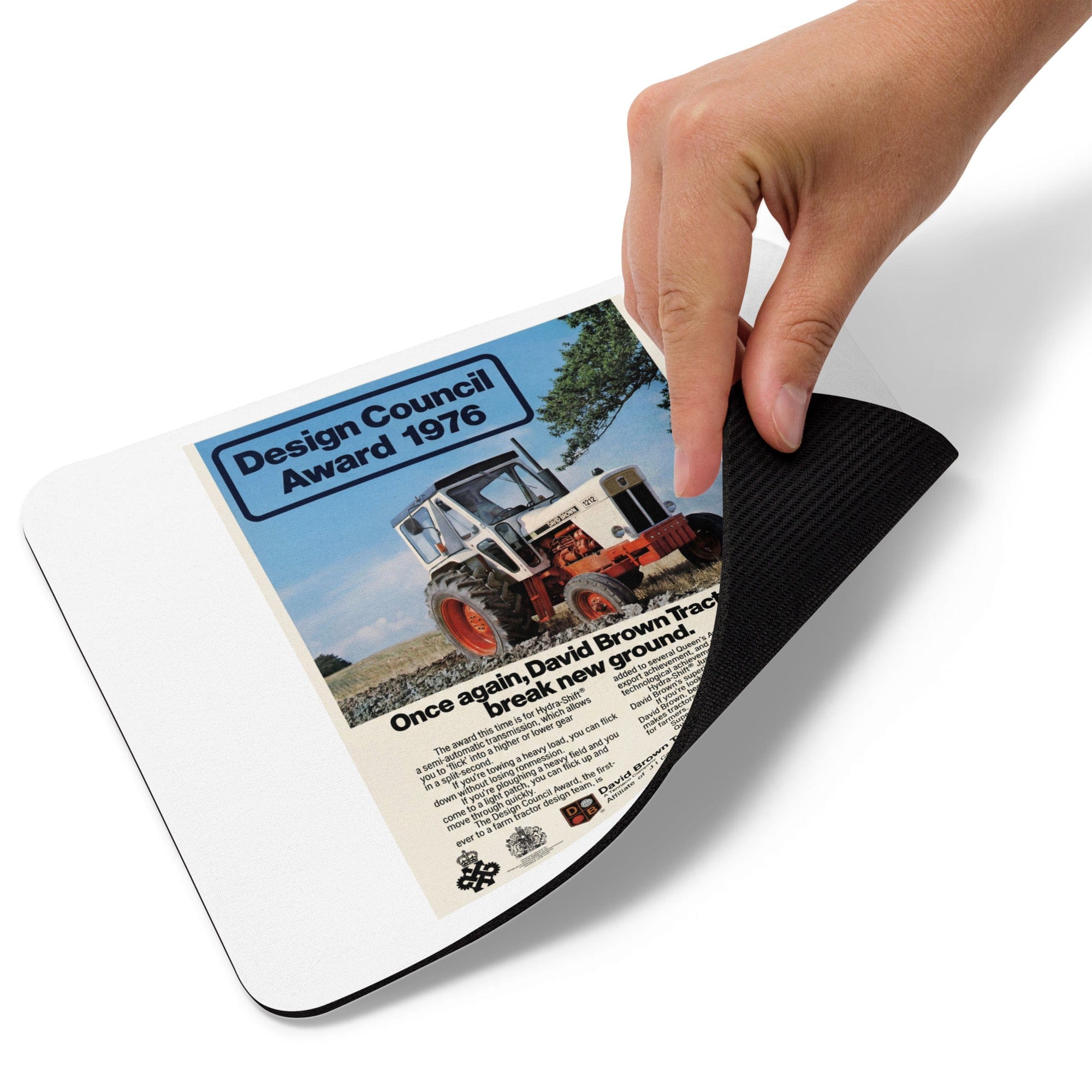 The Tractor Mugs Store David Brown Advert | Mouse pad Quality Farmers Merch