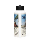 The Tractor Mugs Store David Brown Advert | Stainless steel water bottle with a straw lid Quality Farmers Merch