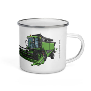 The Tractor Mugs Store Deutz-Fahr 6060 HTS Combine | Enamel Mug Quality Farmers Merch