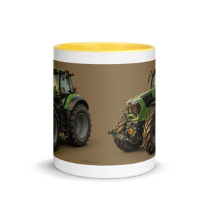 The Tractor Mugs Store Deutz-Fahr 9340 Oil Painting | Mug with Color Inside Quality Farmers Merch