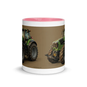 The Tractor Mugs Store Deutz-Fahr 9340 Oil Painting | Mug with Color Inside Quality Farmers Merch