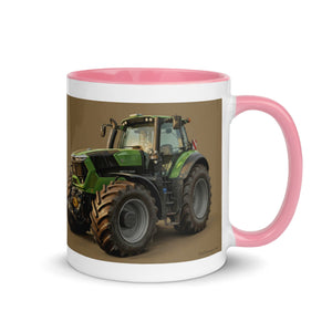 The Tractor Mugs Store Deutz-Fahr 9340 Oil Painting | Mug with Color Inside Quality Farmers Merch