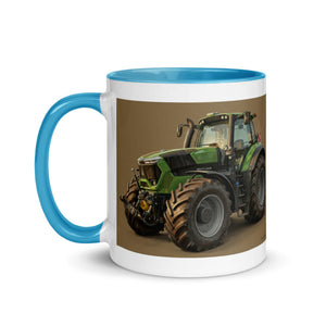 The Tractor Mugs Store Deutz-Fahr 9340 Oil Painting | Mug with Color Inside Quality Farmers Merch