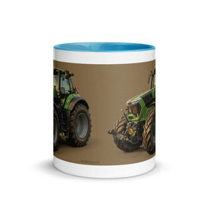 The Tractor Mugs Store Deutz-Fahr 9340 Oil Painting | Mug with Color Inside Quality Farmers Merch