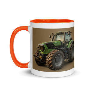 The Tractor Mugs Store Deutz-Fahr 9340 Oil Painting | Mug with Color Inside Quality Farmers Merch